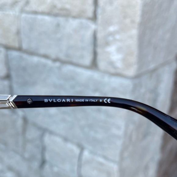 ❌SOLD ❌Beautiful Bvlgari SERPENTI BV 8181B havana glitter gold/brown Sunglasses - Picture 4 of 16